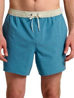 [NWT] FREE FLY Men's M Palmera Swim Trunks, new with tag, blue